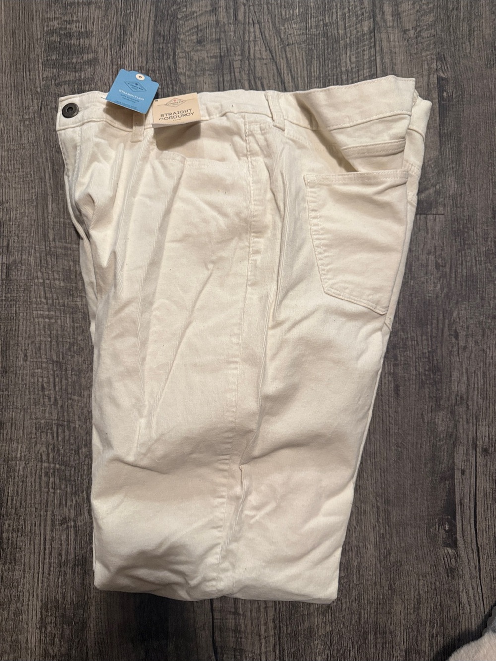 St. John's Bay Women's Cream Straight Leg Jeans